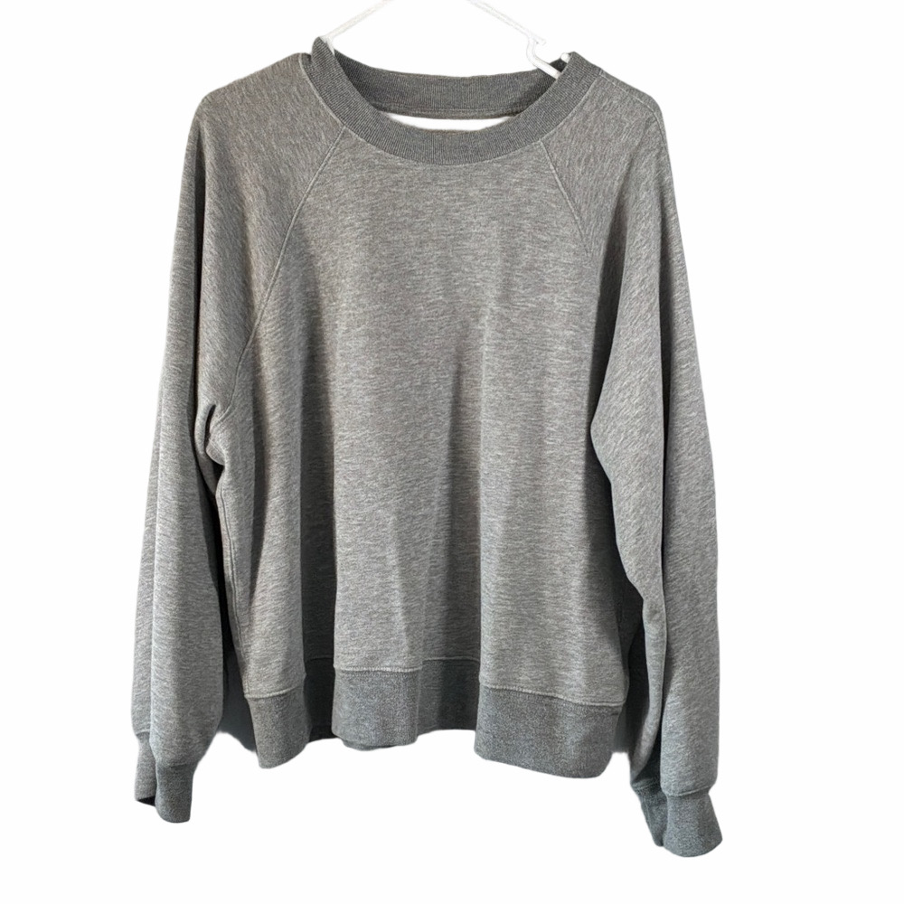 Abercrombie & Fitch Heather Gray Crewneck Sweater